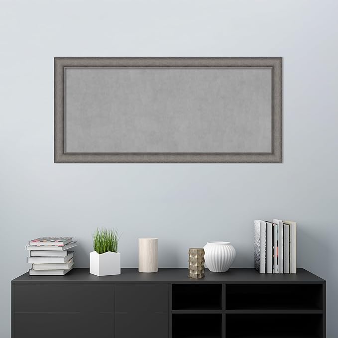 Amanti Art Grey Framed Magnetic Board 24x52 Oversize Vision Board - Image 5