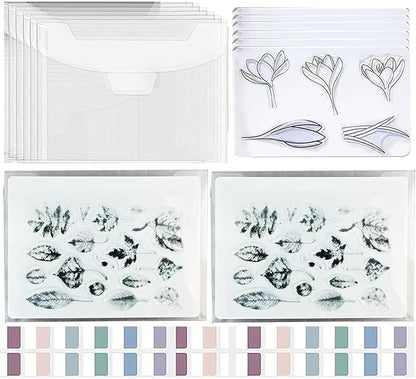 BROTOSPAC 48 PCS Clear Stamps Storage Panels, Resealable Die Cut Storage Bag by BROTOSPAC
