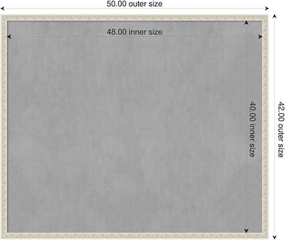 Amanti Art Silver Framed Magnetic Board 42x50 Oversize Vision Board - Image 2