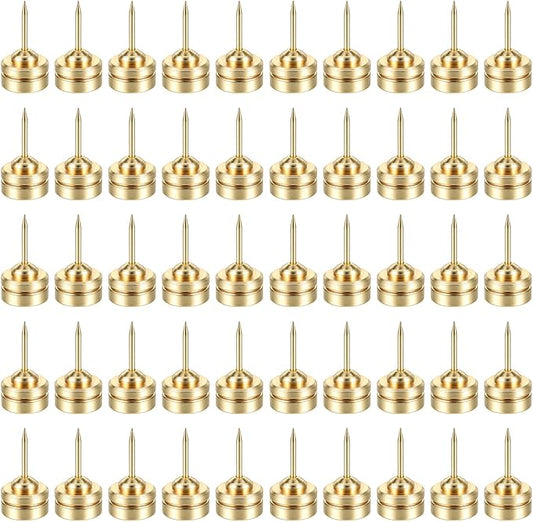 50 Set Magnetic Push Pins, Flat Push Pin, Magnetic Thumb Tacks by Unknown
