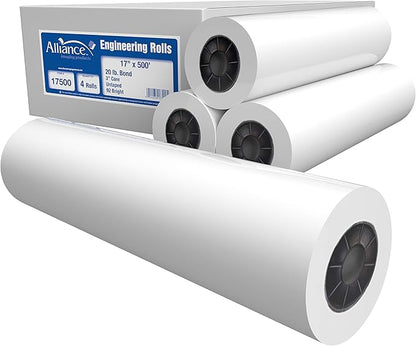 Alliance Wide Format Paper Rolls, 20lb by Alliance