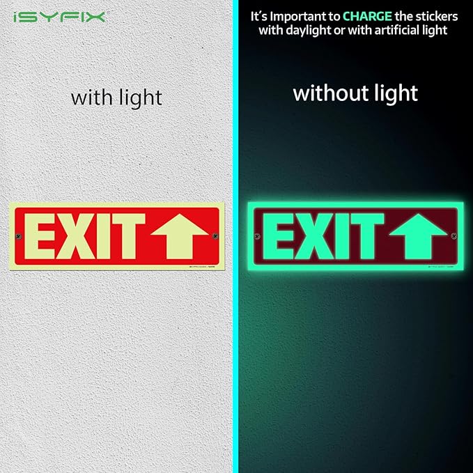 iSYFIX Exit Signs with Directional Up Arrow - Image 2