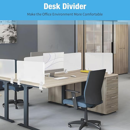 Desk Divider 4 Pcs Desk Privacy Panel 47.2''L x 15.8W'' Office Partitions - Image 4