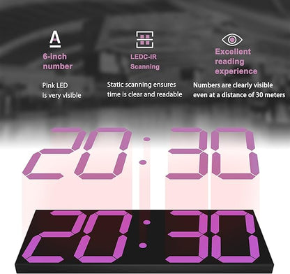 LED Large Digital Wall Clock, Oversize Wall Clock - Image 6