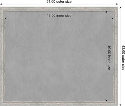 Amanti Art Silver Framed Magnetic Board 43x51 Oversize Vision Board - Image 4