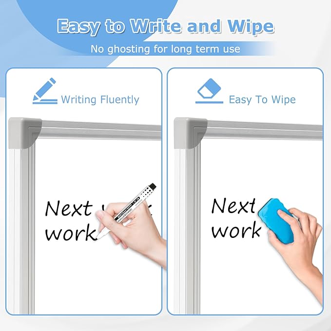 DOLLAR BOSS Large White Board 60 x 48 Inch Foldable Magnetic Whiteboard - Image 3