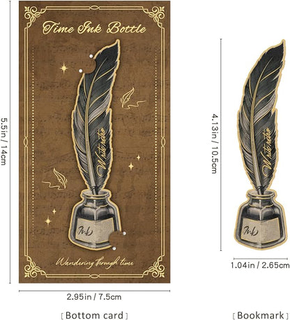 4pcs Vintage Bookmarks for Reading Women & Men, Unique Pretty Cute Metal Book - Image 4