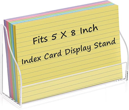 SHIQIKEJIPTY 5x8 Acrylic Index Card Holder Index Card Display Stand by SHIQIKEJIPTY