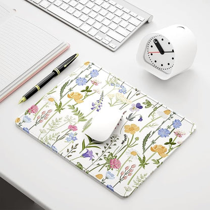 Auhoahsil Mouse Pad, 12 x 10 in Simple Flower Theme Computer Mouse Pad - Image 7