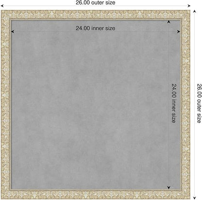 Amanti Art Silver Framed Magnetic Board 26x26 Medium Vision Board - Image 2