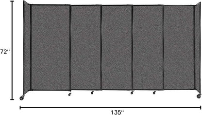 Versare Straightwall Sliding Portable Wall Partition | Freestanding Office - Image 7