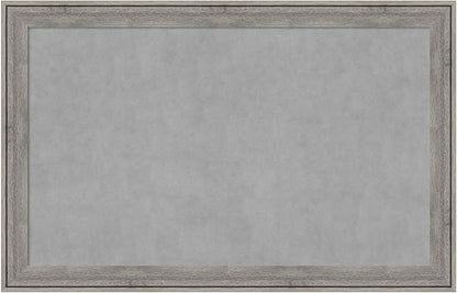 Amanti Art Grey Framed Magnetic Board 29x45 Large Vision Board by AmantiArt