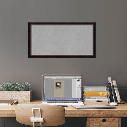 Amanti Art Black Framed Magnetic Board 14x26 Small Vision Board - Image 6