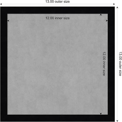 Amanti Art Black Framed Magnetic Board 13x13 X-Small Vision Board - Image 4