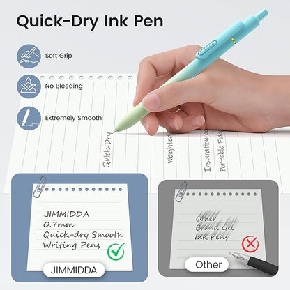 JIMMIDDA 8Pcs Black Gel Pens - Image 4