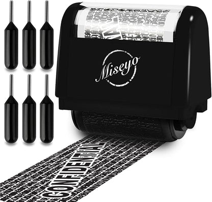Miseyo Identity Theft Protection Roller Stamp Set by Miseyo