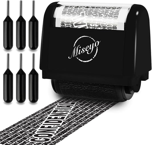 Miseyo Identity Theft Protection Roller Stamp Set by Miseyo