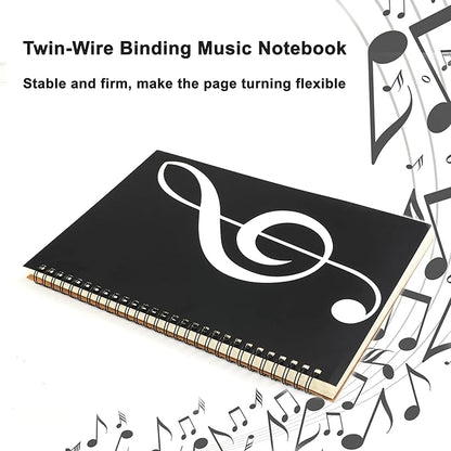 MoHern Blank Sheet Music Notebook, 160 Pages Composition Staff Paper Notebook - Image 2