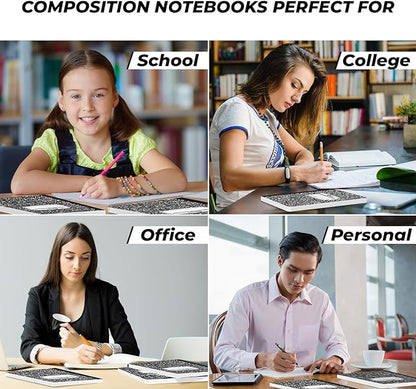 Rosmonde 50 Pack Bulk Composition Notebooks College Ruled, 200 Pages, 9-3/4 x - Image 6