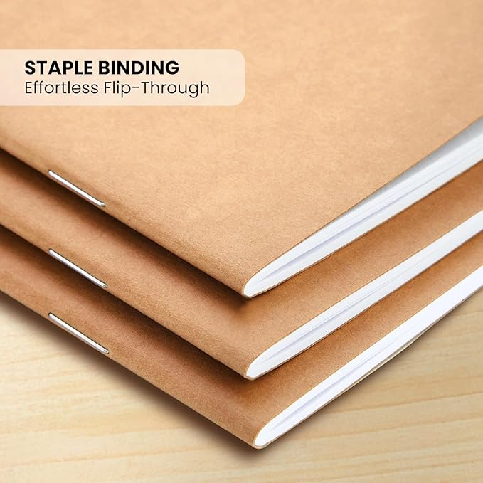 Small Lined Notebooks Bulk – Kraft Paper Cover, 48 Pack 4.25 x 5.5 in Mini - Image 5