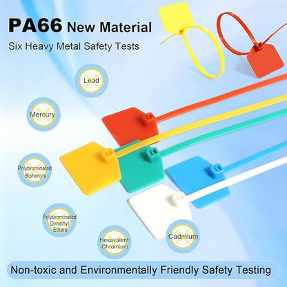 6 in Cable Tags Zip Tie Labels, Nylon Cable Ties - Image 3