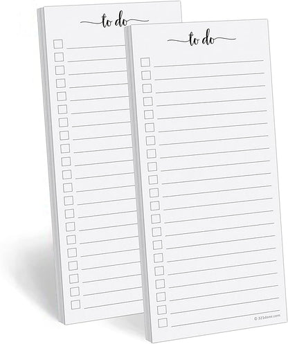 321Done To Do List Notepad 2-Pack, 3.7 x 8.5 by 321Done