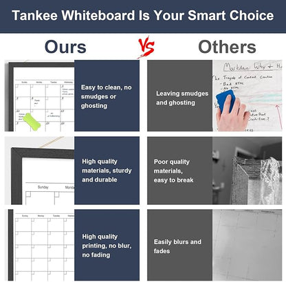 Dry Erase Calendar for Wall, 17x13 Inches Calendar Whiteboard for Wall - Image 3