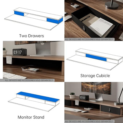 HUANUO 55" x 26" Electric Standing Desk - Image 5
