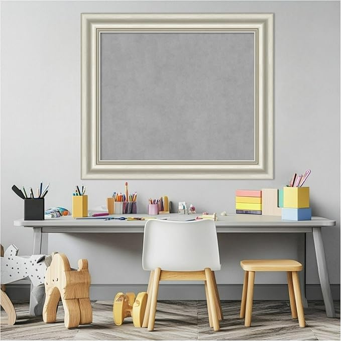 Amanti Art Silver Framed Magnetic Board 26x30 Medium Vision Board - Image 5