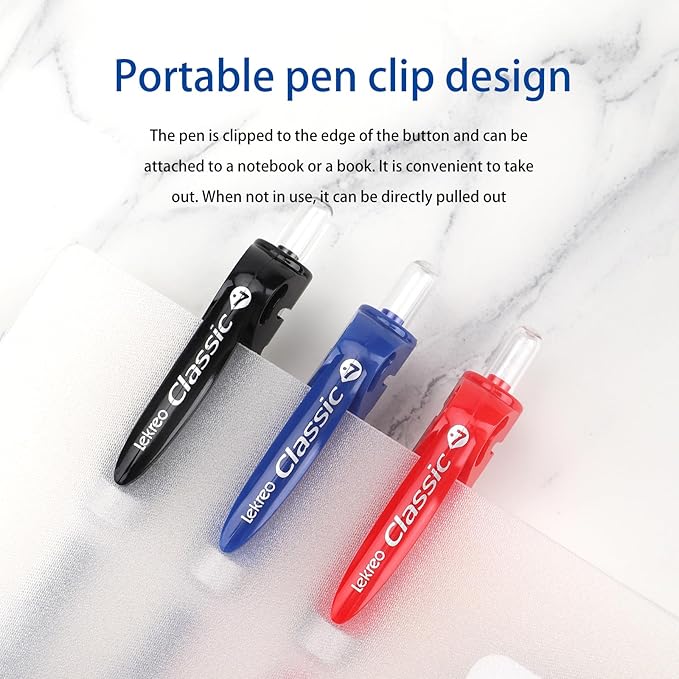 Lekreo Classic Retractable Gel Roller Pens, 0.7mm Fine Point Black Ink - Image 6