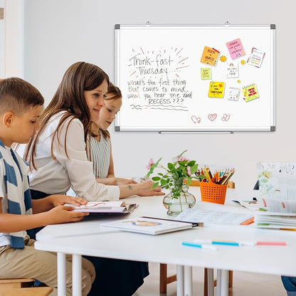 AMUSIGHT Double-Sided Magnetic Whiteboard, Large White Board Marker Board - Image 8
