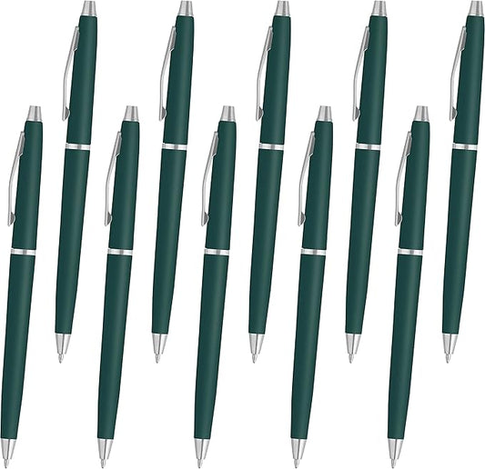 DISCOUNT PROMOS Langham Ballpoint Pens Set of 10, Bulk Pack by DISCOUNTPROMOS