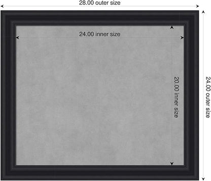 Amanti Art Black Framed Magnetic Board 24x28 Medium Vision Board - Image 2