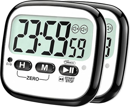 AyayaBoss 2-Pack Magnetic Kitchen Timers by AyayaBoss