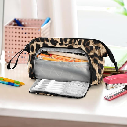Bolaz Big Capacity Pencil Pen Case Pouch Bag School College Office Organizer - Image 6