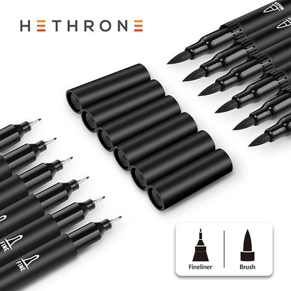 Hethrone Black Markers for Drawing - Image 3
