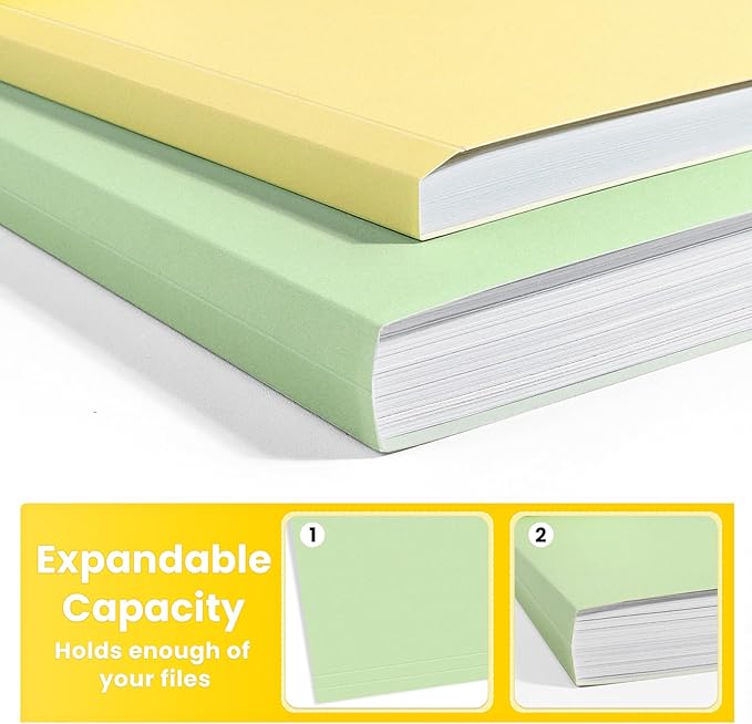 SUNEE File Folders, 36 Pack Manilla Folders 8.5 x 11, 12 Colors Folder Office - Image 5
