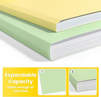 SUNEE File Folders, 100 Pack Manilla Folders 8.5 x 11, 10 Colors Folder Office - Image 5
