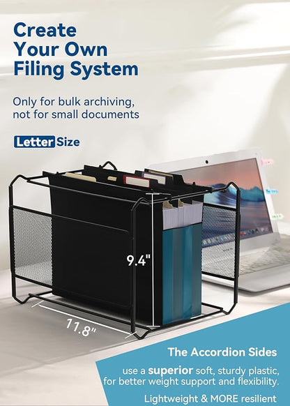 SortRax Plastic High Capacity Hanging File Folders, Letter Size, Heavy Duty - Image 6