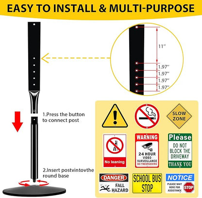 INNOVSIGN Heavy Duty Cast Iron Sign Post - Image 2