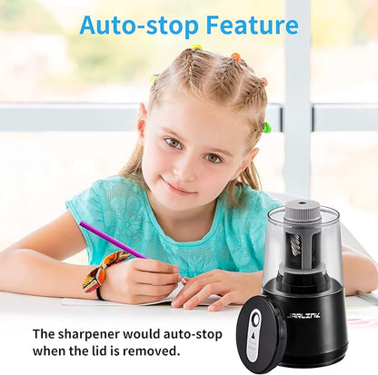 JARLINK Electric Pencil Sharpener, Heavy-Duty Helical Blade to Fast Sharpen - Image 9