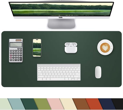 PULeather Non-Slip Desk Mat, Large Mouse Pad & Laptop Desk Pad by cebowa