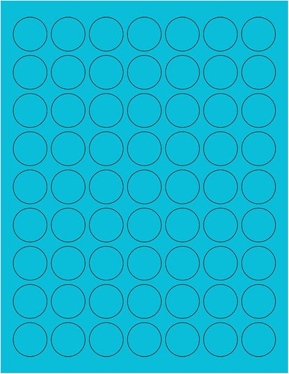 NextDayLabels - 8-1/2 x 11 Neon Color High Light Fluorescent Labels by NextDayLabels