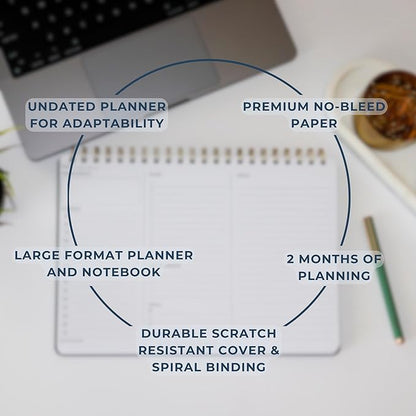 Merely Home | Durable & Sleek | Undated Daily and Weekly Planner | 8.25" x - Image 4