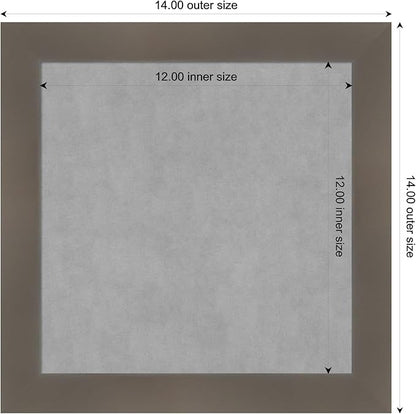 Amanti Art Grey Framed Magnetic Board 14x14 X-Small Vision Board - Image 4