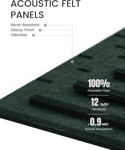 Fluxynara Large Felt Bulletin Board 48" x 36" Cork Board Alternative-12 Pack - Image 4