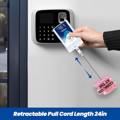 A Lot Going on at The Moment Funny Nurse Badge Reel, Retractable ID Card Badge - Image 6