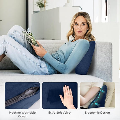 AHUAWA Back Support Pillow for Recliner Chair, Memory Foam Couch Back Cushions - Image 6