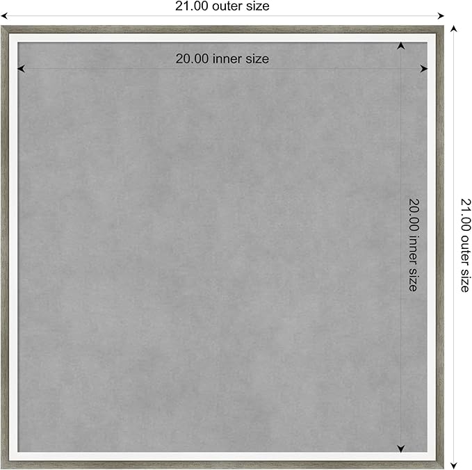 Amanti Art Silver Framed Magnetic Board 21x21 Medium Vision Board - Image 3
