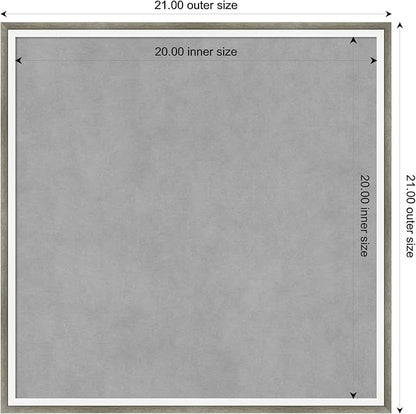 Amanti Art Silver Framed Magnetic Board 21x21 Medium Vision Board - Image 3